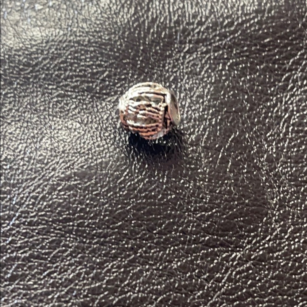 Sterling silver leaf spacer
